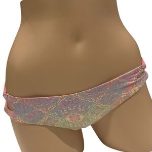 Gypsy 05 Crisscross Side Detail Colorful Patterned Bikini Bottom